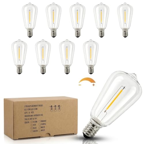 ST38 LED Replacement String Light Bulbs