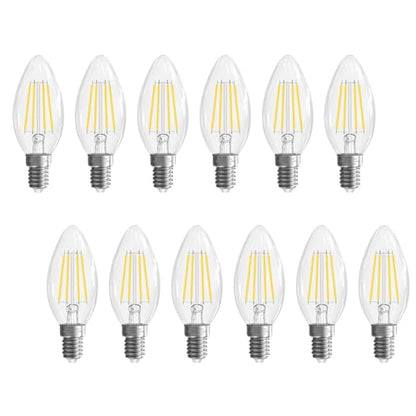 E12 Light bulbs 40 watt Equivalent (12 Pack - 4w / Daylight)