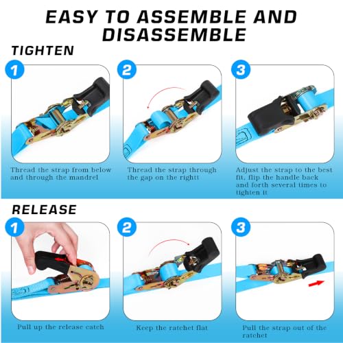 1in x 10FT Endless Ratchet Tie Down Strap