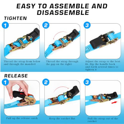 1in x 10FT Endless Ratchet Tie Down Strap