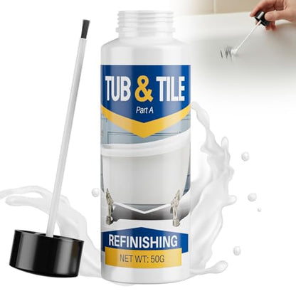 Tile Paint Tub and Tile Paint Refinishing Kit with Tools and Hardener