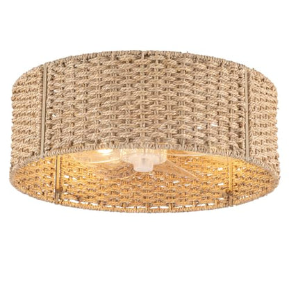 Boho Ceiling Fan with Light