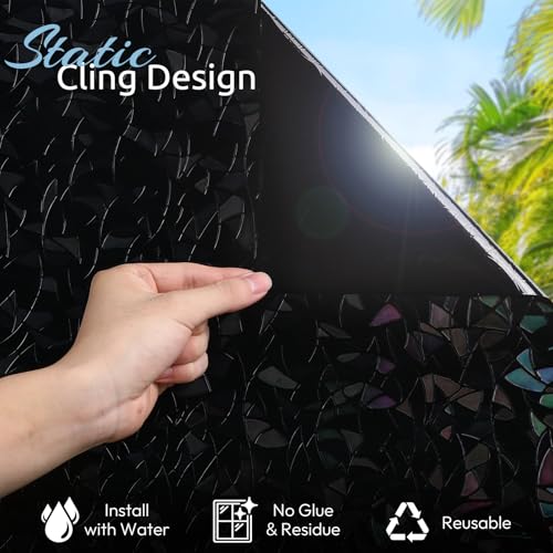 Rainbow Window Privacy Film (11.8" x 78.7" / Black)