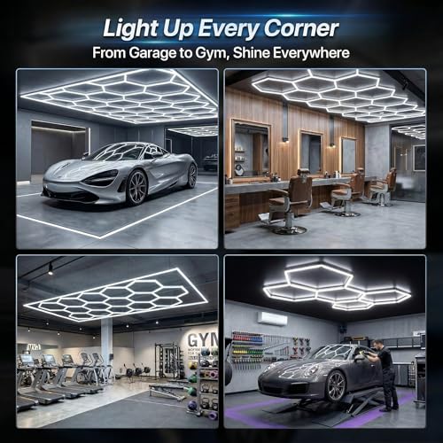 Hexagon Garage Lights 240W 28800LM