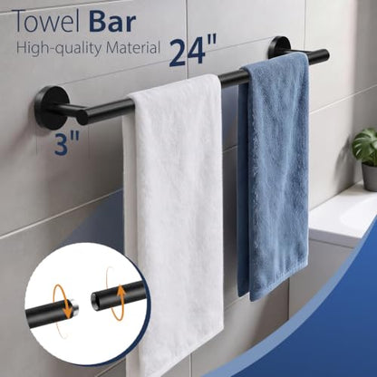 5 Piece Bathroom Towel Bar Set