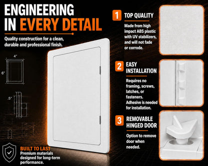 Access Panel 4x6 Inch for Drywall & Ceiling with Door (4x6 - 50PK)