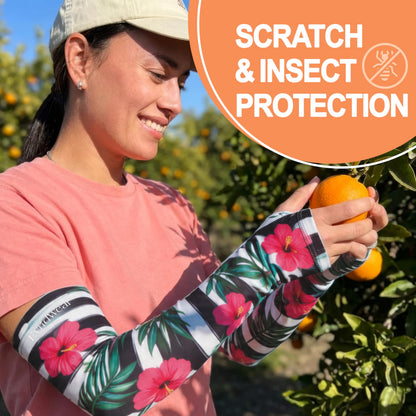 Gardening Sleeves (XX-Large / Striped Tropical)