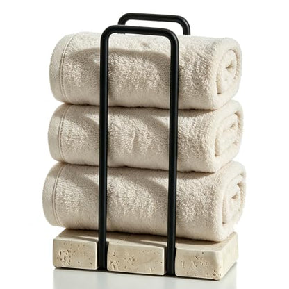 Travertine Texture Hand Towels Holder