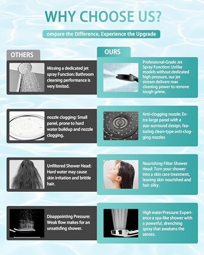 Filtered Shower Head with Handheld