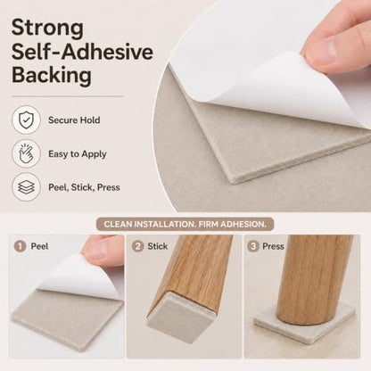 Felt Furniture Pads Self Adhesive Felt Tape for Hardwood Floors