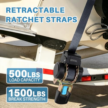 Retractable Transom Tie Down 1"×7' 2pack