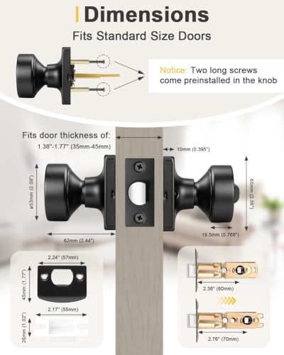 Black Interior Door Knobs