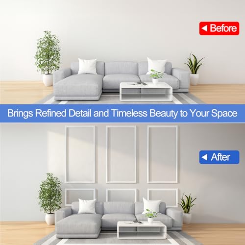 Peel and Stick Wall Molding Kit (63 x 39in)
