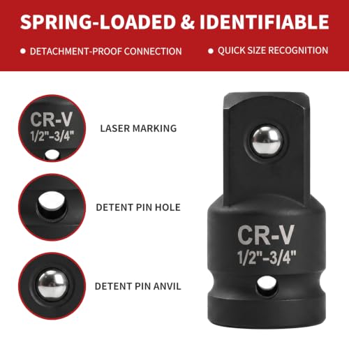 Impact Socket Adapter and Reducer Set