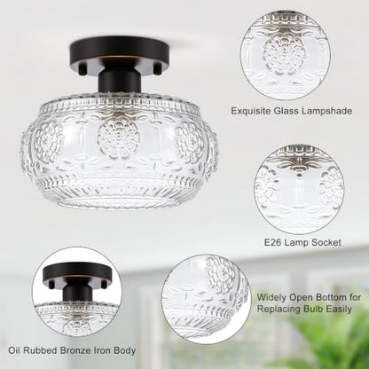 Semi Flush Mount Ceiling Light Fixture