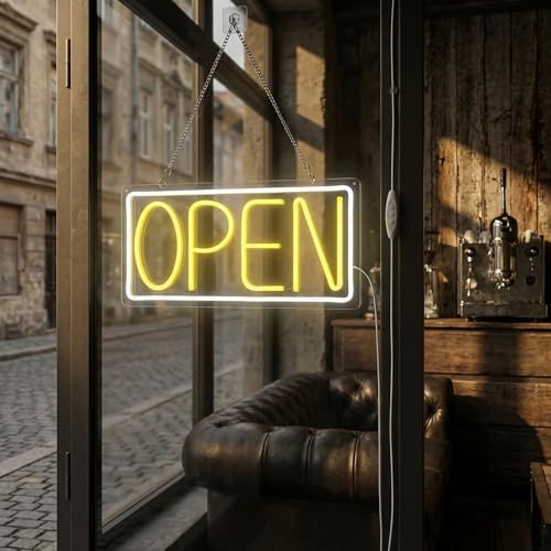 Open Neon Sign for Business (open)