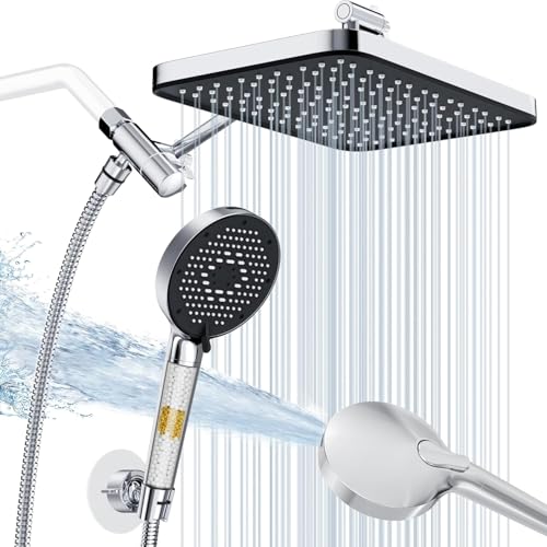 12 Inch Rain Shower Head with Handheld Combo