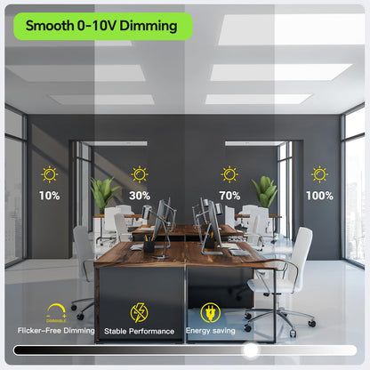 6 Pack 2x4 LED Flat Panel Light 50 (2x4FT 6Pack / 2x4FT 6PACK)