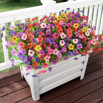 Artificial Fake Plants Flowers for Outdoor Outside Spring Summer Decoration