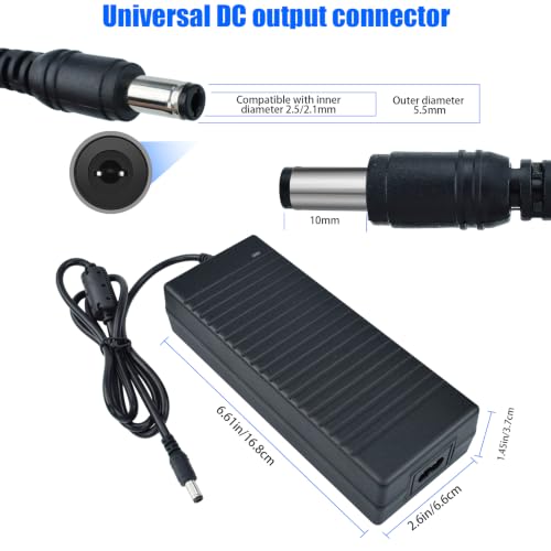 24V Power Supply AC to DC Adapter with 5.5x2.5mm DC Plug
