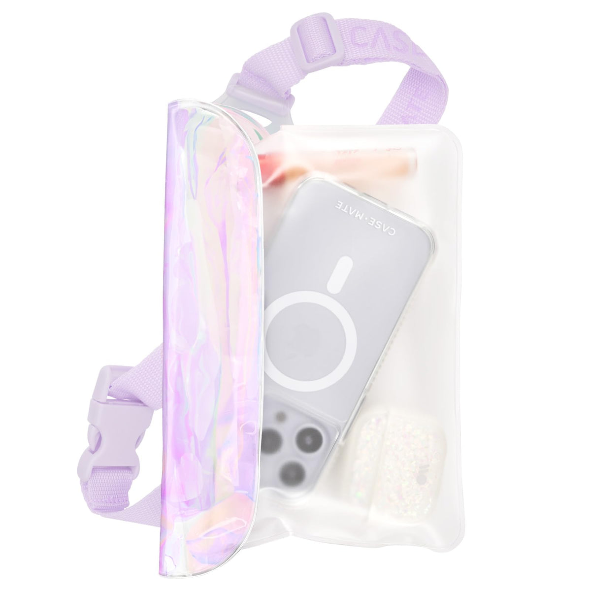 Soap Bubble IP68 Waterproof Fanny Pack (Iridescent Clear)