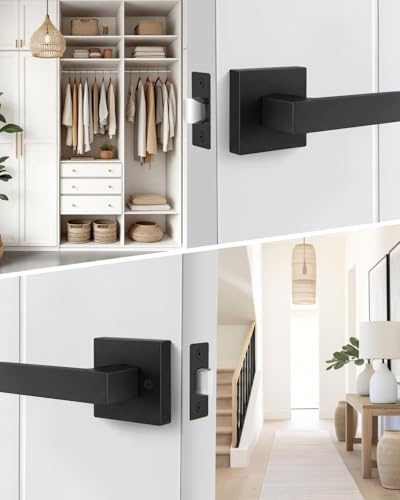 Matte Black Passage Door Handles Interior (Matte Black)