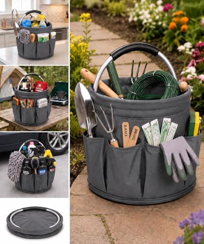 Garden Tool Organizer Tote with Non
