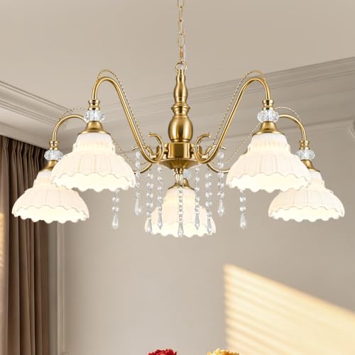 Chandelier with Flower Shade