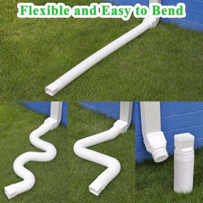 Expandable Rain Gutter Downspout Extension 16.5FT