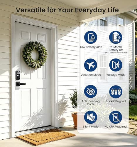 DK01 B Keyless Entry Deadbolt Lock with Handle Set