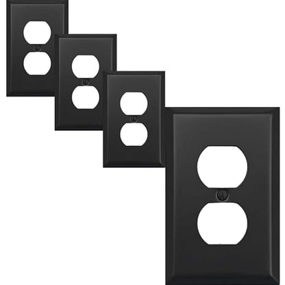 84 Black Metal Wallplate