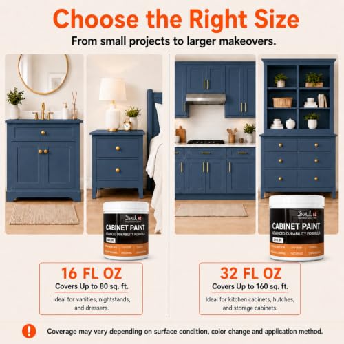 Cabinet Paint (Blue Gray / 32 Fl Oz (Pack of 1))