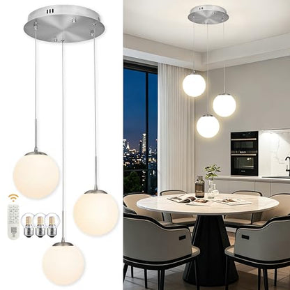 6" Modern Globe Pendant Light Mid