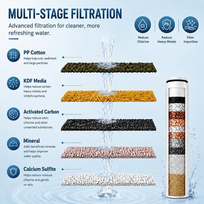 Replacement Filter Compatible with Cobbe® Handheld Shower Head 6 (6-Pack)