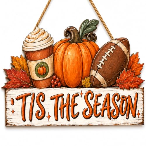 Fall Door Decor Wooden Welcome Sign