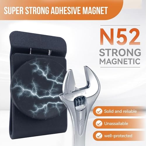 Portable Magnetic Tool Holder Heavy Duty Clip On Belt Holster and Pocket Clip for Screws Nails Hammer Wrench Pliers Drill Bits Sockets and Hardware Accessories