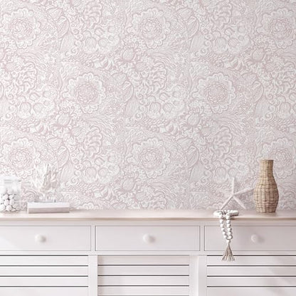 Peel and Stick Wallpaper Floral Wallpaper Boho Contact Paper for Bedroom