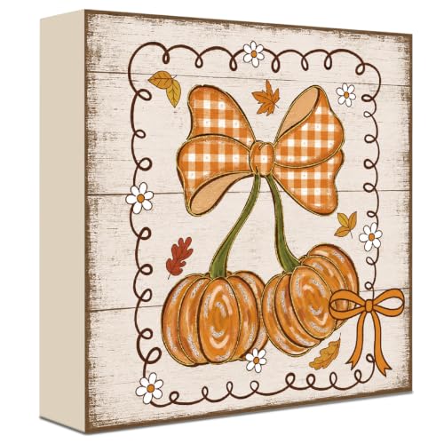 Fall Decorations for Home Wood Sign Fall Decor Shelf Decor