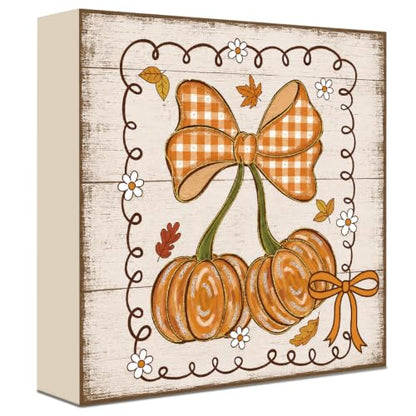 Fall Decorations for Home Wood Sign Fall Decor Shelf Decor