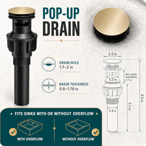 2 Handle Bathroom Faucet 3 Hole