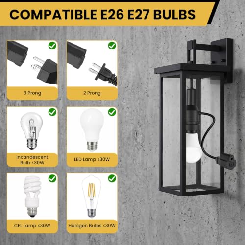 3 in 1 Light Socket Outlet Adapter with Extension Cord