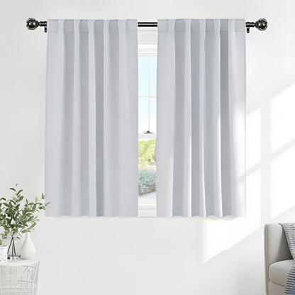 Short Drapes for Kinchen (Greyish White / 34"W x 54"L (Pack of 2))