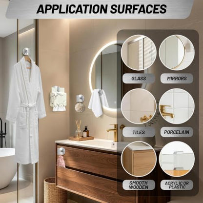 Stainless Steel Suction Cup Hooks for Shower