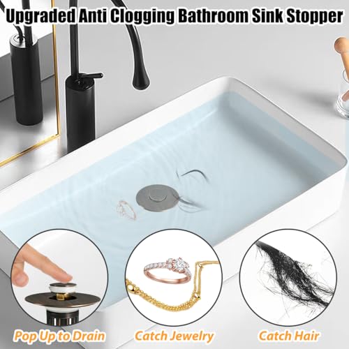 3 in 1 Pop Up Bathroom Sink Stopper (Oil Rubbed Bronze)