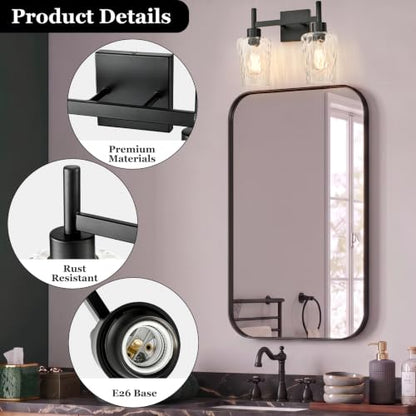 Stone Textured Glass Wall Sconce