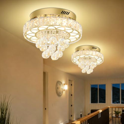 Flush Mount Crystal Chandelier