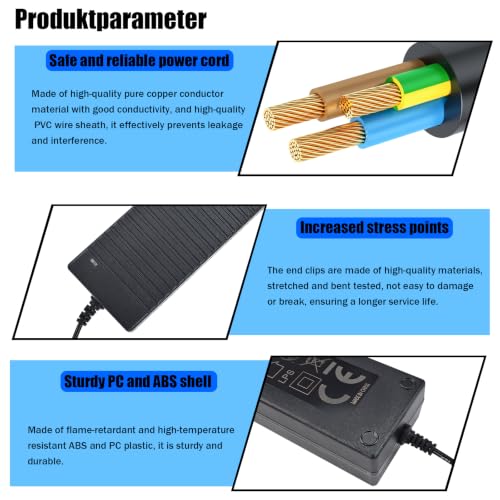 24V Power Supply AC to DC Adapter with 5.5x2.5mm DC Plug