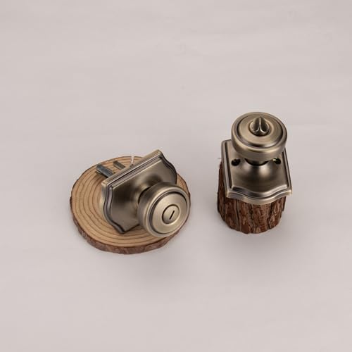 Black Door Knobs with Square Rosette