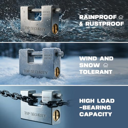Heavy Duty Aluminum Alloy Core Padlock