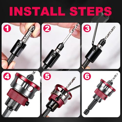 Countersink Drill Bits Set